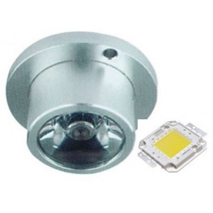 MINI ALUM. LED LAMP YELLOW 1W 23.5x16.5MM