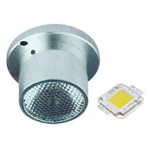 MINI ALUM. LED LAMP YELLOW 1W 23.5x16.5MM