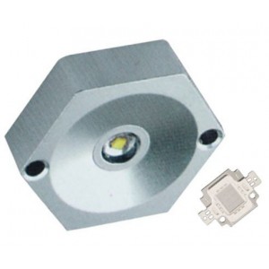 MINI ALUM. LED LAMP WHITE 1W 23.5x16.5MM