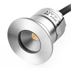 MINI Alum. LED Lamp Yellow 1W 30MM Dia