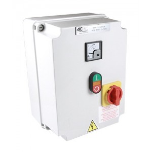 7.5kW 400V DOL STARTER POLY+ISOL+AMM GREY POLY IP56 240V COI