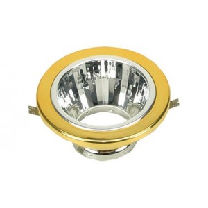 FIXED DOWNLIGHT GOLD 102x128MM GU10