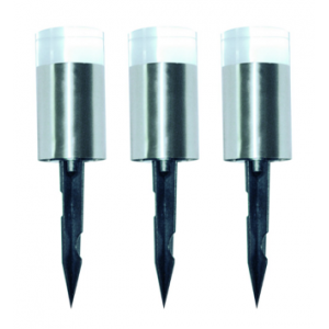 3 x BLUE LED S/S KIT LANTERNS C/W 230/12V TRF IP44 110Hx60DI