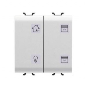 Knx 4CH Pushbutton Panel Int Symbols - White