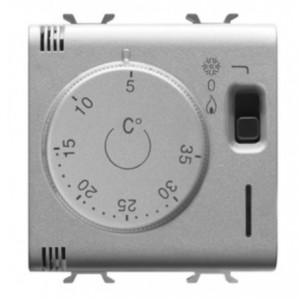 Chorus 2M 230VAC Dial Opperated Thermostat Titanium