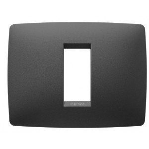 Chorus One 1-GANG Cover Plate Satin Black