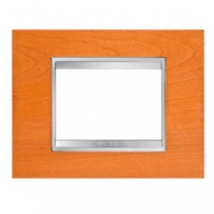 Chorus Lux 3-GANG Cover Plate Cherry Wood