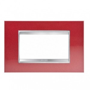 Lux Plate 4P Metal Red Glamour