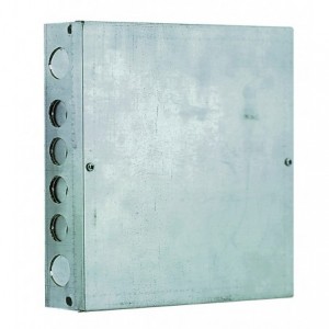 GALV. DRAW BOX C/W ALL ROUND KNOCKOUTS 6x6x2