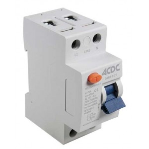25AMP 30mA  2P DIN RCD NO OVERLOAD
