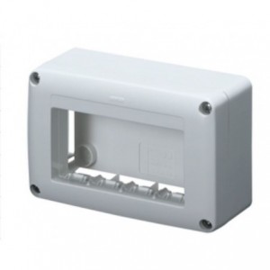 White System 4 Gang Component Box