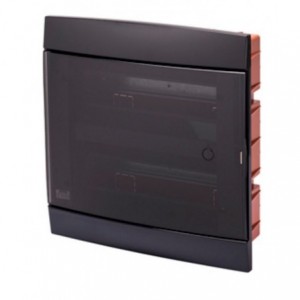 FLUSH DB 2x12M TONER BLACK SMOKED DOOR IP40