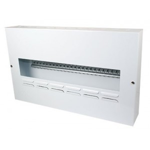 25-WAY WHITE STEEL SURFACE 13mm MCB DB NO DOOR IP42