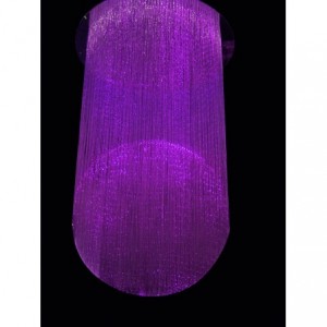 FIBER OPTIC CHANDELIER 1100DIA x 1800H + 2 LIGHT ENGINES