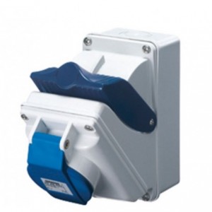 16A 3P+E 230V Combibloc W/BOTTOM IP44 9H