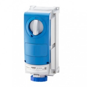 32A 2P+E 250V Intl S-OUTLET+BACK IP66