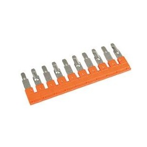 8MM Spacing PLUG-IN Jumper Bar Orange 10-WAY