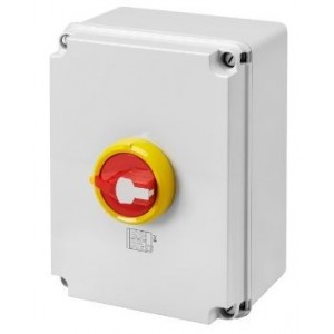 4P 125A RED/YEL Hand Incl.isolator IP69