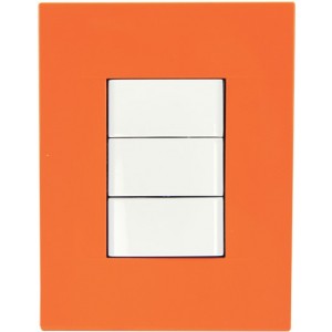 3 Lever 1P 16A Chorus Geo Opal Orange