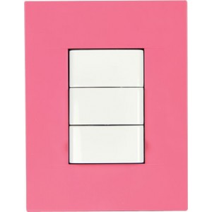 3 Lever 1P 16A Chorus Geo Saphire Pink