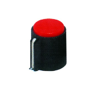 KNOB RED FOR 6mm SHAFT