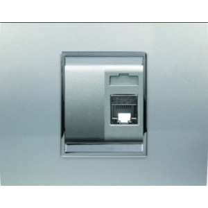 RJ11 Socket And Blank Kit Chorus Lux Titanium