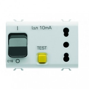Chorus 3M 16A 3KA 230V Interlocked Sw Socket Rccb Outlet Whi