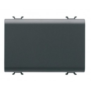 Chorus 3-GANG Blank Plate Black
