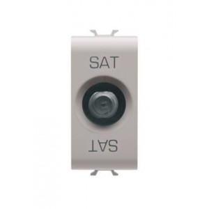Chorus 1M TV/SAT Direct Female Type Connection Satin Beige