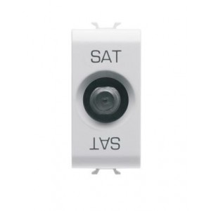 Chorus 1M TV/SAT Direct Female Type Connection Satin White