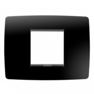Chorus One 2-GANG Cover Plate Toner Black