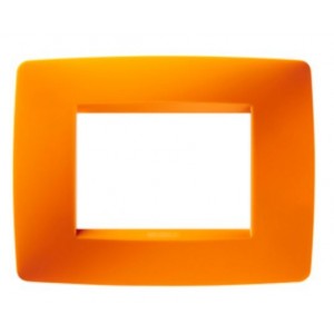 Chorus One 3-GANG Cover Plate Opal Orange