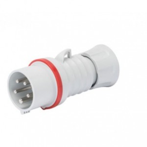 16A 3P+N+E 400V Plug IP44 6H C/W Phase Inverter