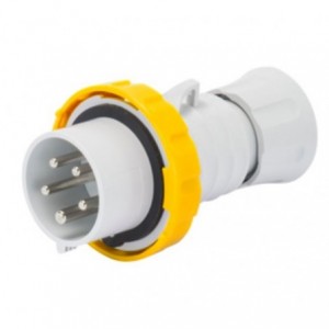 32A 3P+E 110V Plug IP67 4H Screwless