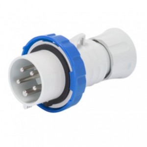 32A 3P+E 230V Plug IP67 9H Screwless