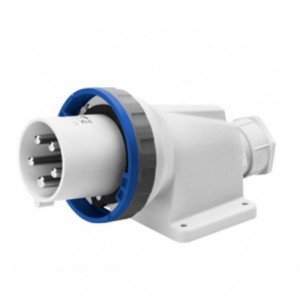 63A 2P+E 220V 90D APPL.INLET.IP67 6H