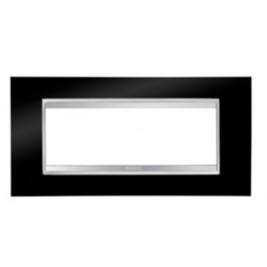 Chorus Lux 6-GANG Cover Plate Toner Black