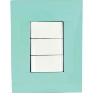 3 Lever 1P 16A Chorus Geo Caribbean Blue