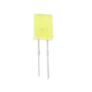 2X5mm RECTANGLE LED DIFFUSED YELLOW 2.2mcd
