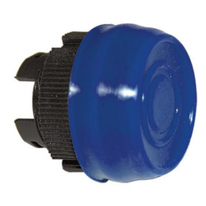 Blue Flush Booted Pushbutton Head
