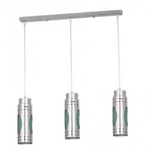Bar Cord 3 Tier Pendant Light Fitting - White Inner Coating