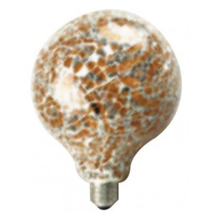 230VAC 6W Warm White G130 LED Shattered Glass Lamp E27