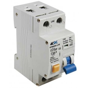 25AMP 30mA 2P  RCBO WITH OVERLOAD