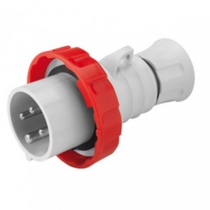 32A 3P+E 400V Plug IP67 6H Screwless