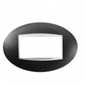 Chorus Art 4-GANG Cover Plate Slate Grey