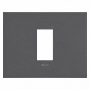 Geo Plate 1-GANG Satin Black