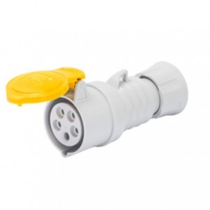 32A 2P+E 110V Connector IP44 4H Screwless