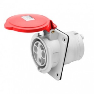 10°FLUSH.S.O.HP IP44 3P+N+E 63A 400V 6H
