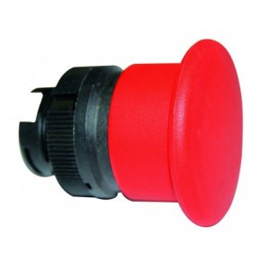 RED SPR RTN 40mm MUSHROOM PUSHBUTTON HEAD