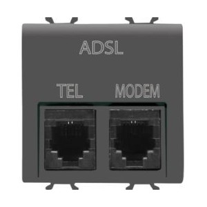 Chorus 1M RJ11 ADSL/TEL Filter Black